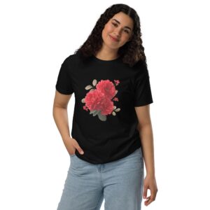 Red Flowers Essenzielles Unisex Bio-T-Shirt