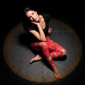 Red Flowers Leggings