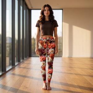 Butterfly Flower Yoga Leggins